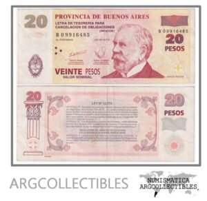 Argentina Billete 20 Pesos 2002 P-S-2314/EC-221 VF+ (Patacon)