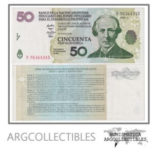 Argentina Billete 50 pesos 2001 EC-209R XF (Lecop) (Reposicion)