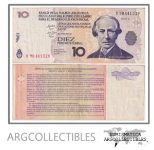 Argentina Billete 10 pesos 2001 EC-204R VF (Lecop) (Reposicion)