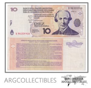 Argentina Billete 10 pesos 2001 EC-204R VF+ (Lecop) (Reposicion)