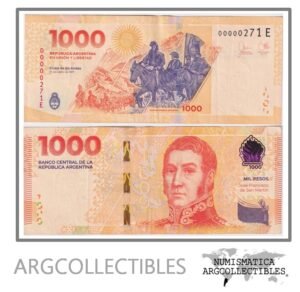 Argentina Billete 1.000 Pesos 2023 P-367/H1000-05 XF (Serie E) (Numero Bajo)