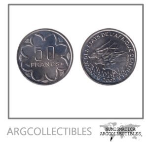 Africa Central Moneda 50 Francos 2003 Niquel KM-11 UNC