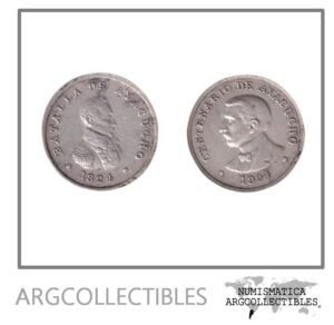Peru Medalla 1924 Plata Centenario de la Batalla de Ayacucho