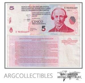 Argentina Billete 5 Pesos 2001 EC-203R VF+ (Lecop) (Reposicion)