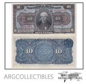 Mexico Billete 10 Pesos 1915 P-S-686 AU