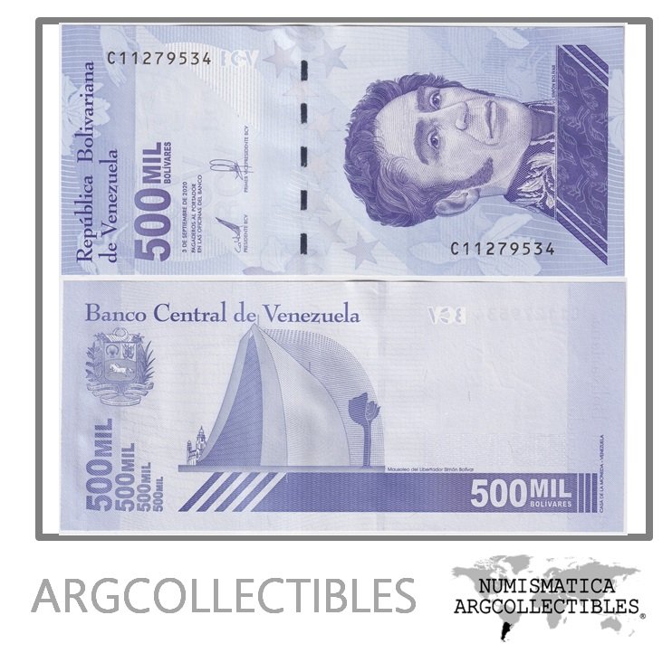 Venezuela Billete 500.000 Bolivares 2020 P-113 UNC