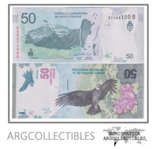 Argentina Billete 50 Pesos 2019 P-361/BOT-5004 UNC (Serie B) (Error 2 Num.Dif.)