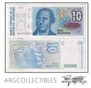 Argentina Billete 100 Australes 1985 P-325a/BOT-2818 XF+ (Serie A)