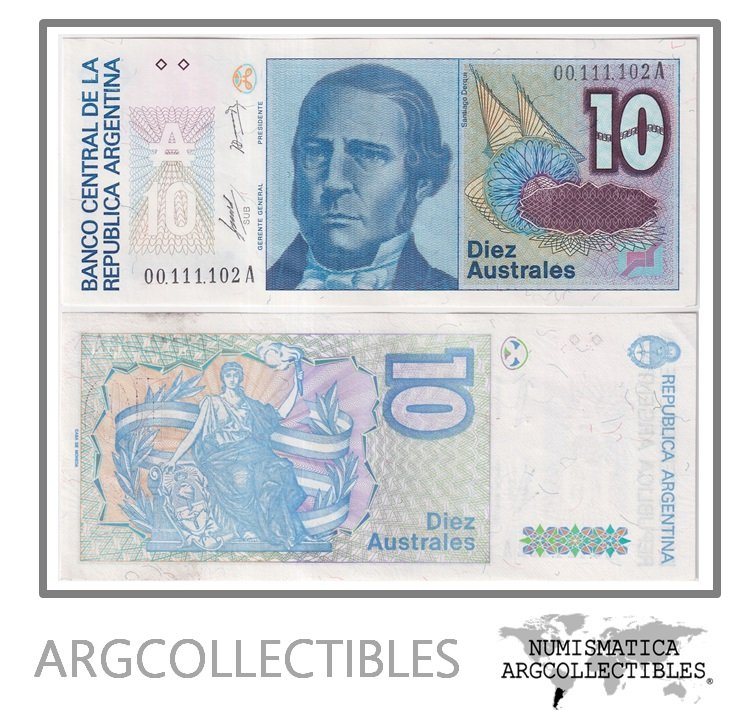 Argentina Billete 100 Australes 1985 P-325a/BOT-2818 XF+ (Serie A)