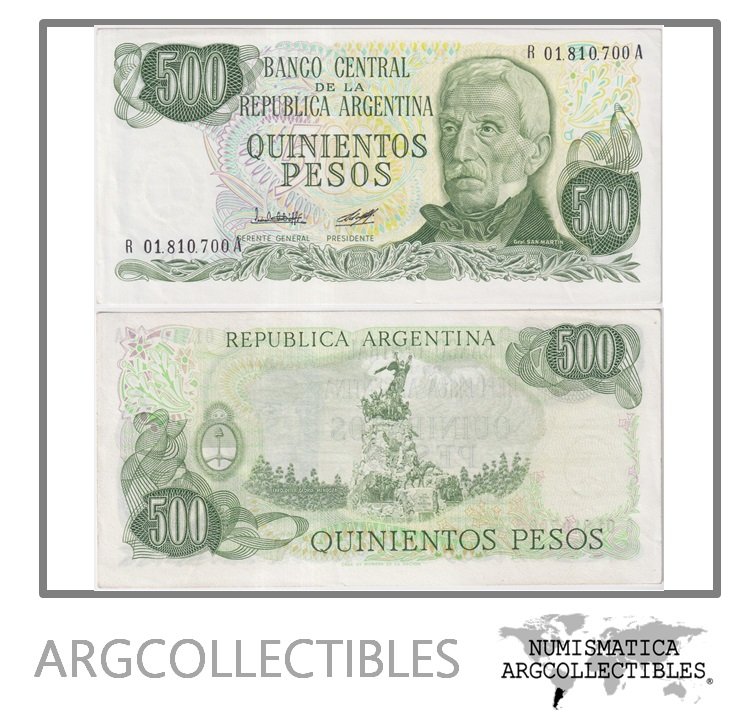 Argentina Billete 500 Pesos 1979 P-303b/BOT-2431 AU (Reposicion)