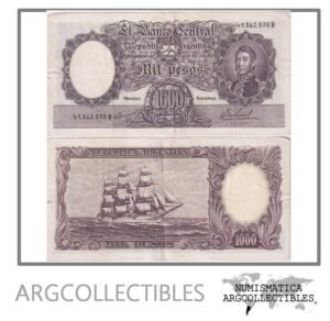 Argentina Billete 1.000 Pesos 1968 P-279b/BOT-2167 VF+ (Serie D)