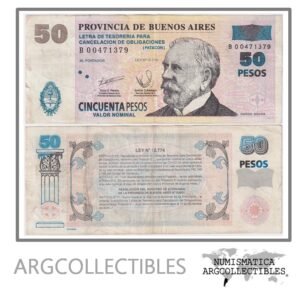 Argentina Billete 50 Pesos 2002 P-S-2315 / EC-224 VF (Patacon)