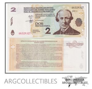 Argentina Billete 2 pesos 2001 EC-201 UNC (Lecop)