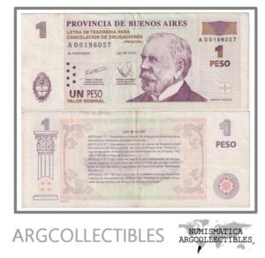 Argentina Billete 1 Peso 2001 EC-211 VF+ (Patacon)