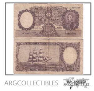 Argentina Billete 1.000 Pesos 1964 P-274b/BOT-2156 F+ (Serie D)