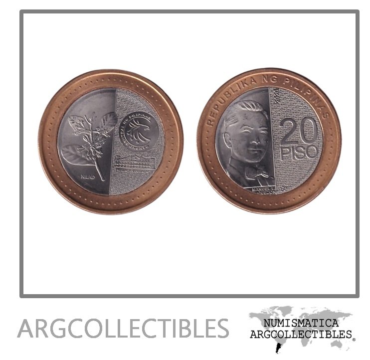 Filipinas Moneda 20 Pesos 2020 Bimetalica KM-313 UNC