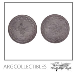 Turquia Imperio Otomano Moneda 20 Kurus 1839 Plata 830 Abdulmecid I KM-675 VF+