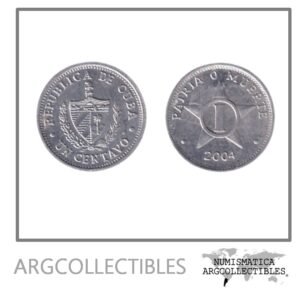 Cuba Moneda 1 Centavo 2004 Aluminio KM-33.3 UNC
