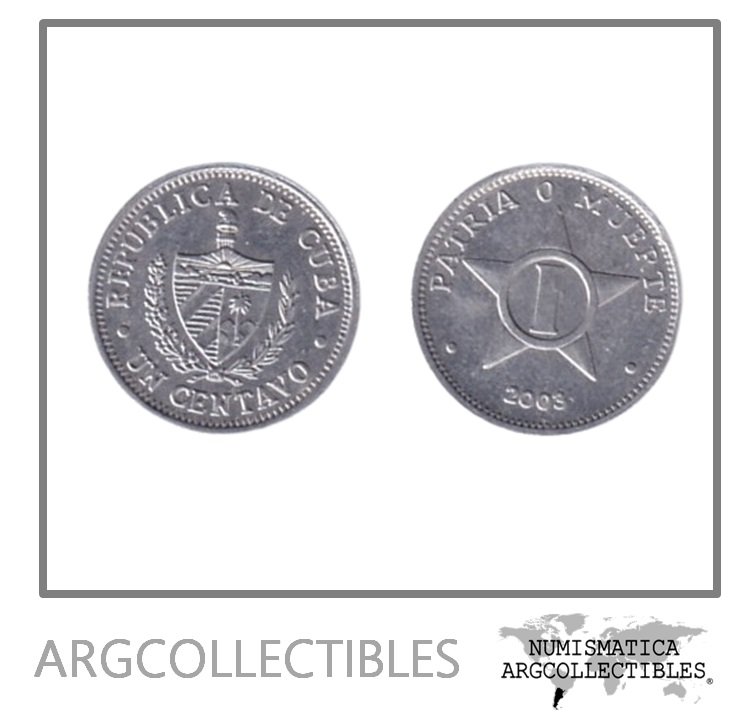 Cuba Moneda 1 Centavo 2003 Aluminio KM-33.3 UNC