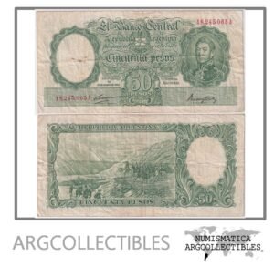 Argentina Billete 50 Pesos 1948 P-266b/BOT-1983 F+ (Serie A)