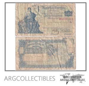 Argentina Billete 50 Centavos 1919 P-242/BOT-1521 G (Serie A)