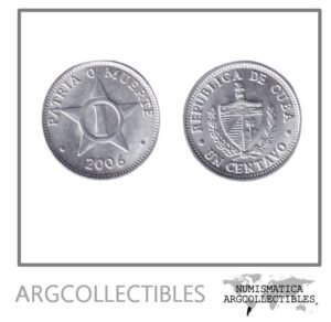 Cuba Moneda 1 Centavo 2006 Aluminio KM-33.3 UNC