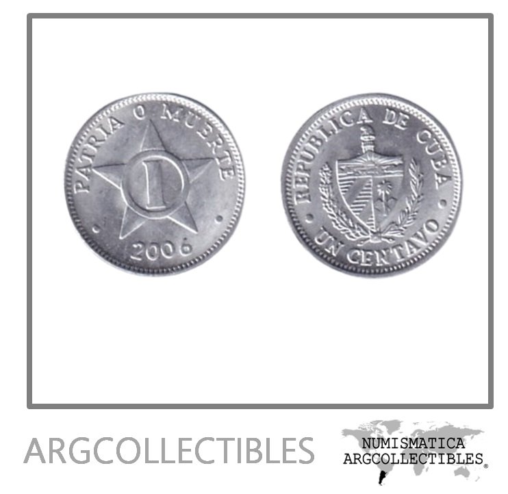Cuba Moneda 1 Centavo 2006 Aluminio KM-33.3 UNC