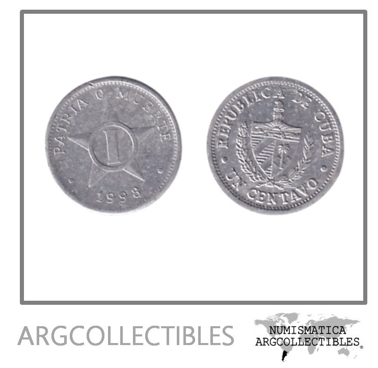 Cuba Moneda 1 Centavo 1998 Aluminio KM-33.3 UNC