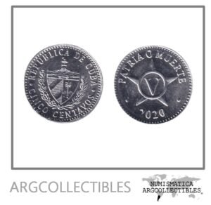 Cuba Moneda 5 Centavos 2020 Aluminio KM-34 UNC