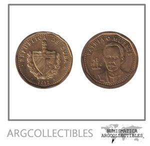 Cuba Moneda 1 Peso 2012 Laton Jose Marti KM-347 AU