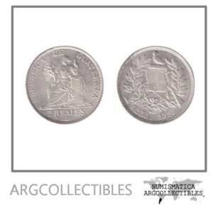 Guatemala Moneda 2 Reales 1898 Plata 835 KM-167 UNC