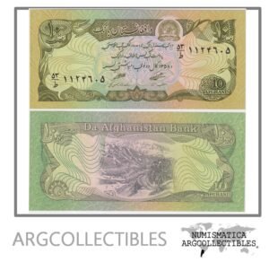 Afganistan Billete 10 Afganis 1979 P-55 UNC