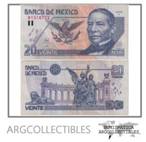 Mexico Billete 20 Pesos 1996 P-106b VF (Serie U)