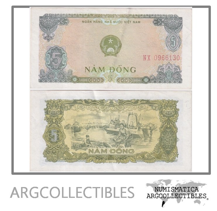 Vietnam Billete 5 Dong 1976 P-81 XF