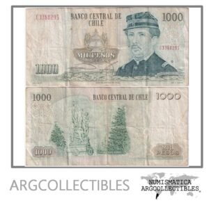 Chile Billete 1.000 Pesos 1987 P-154c F+