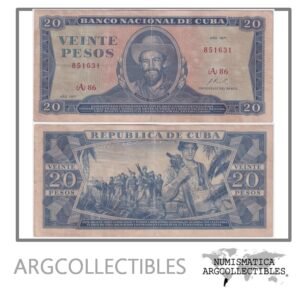 Cuba Billete 20 Pesos 1971 P-105a VF