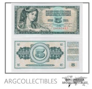 Yugoslavia Billete 5 Dinara 1966 P-81 UNC