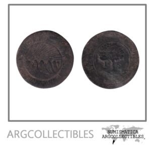 Honduras Moneda 4 Reales 1853 TG Cobre KM-20c F