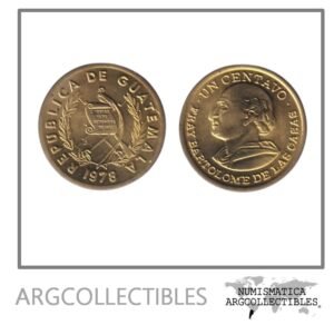 Guatemala Moneda 1 Centavo 1978 Laton KM-275 UNC
