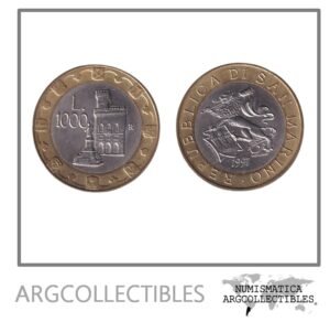 San Marino Moneda 1.000 Liras 1997 Bimetalica KM-368 UNC