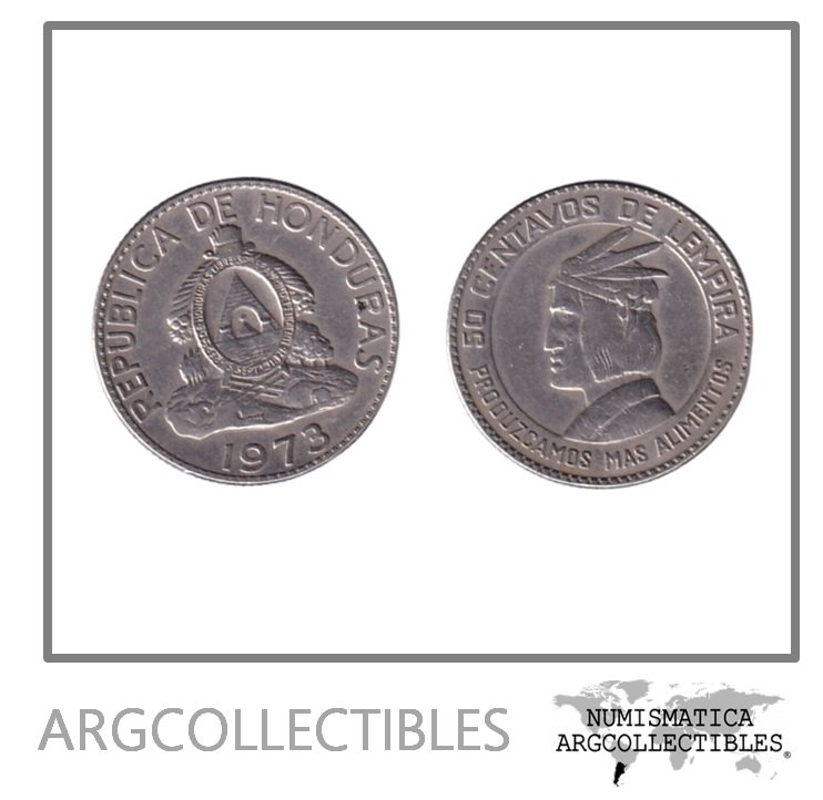 Honduras Moneda 50 Centavos 1973 FAO Niquel KM-82 XF