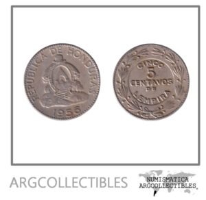 Honduras Moneda 5 Centavos 1956 Niquel KM-72.1 VF+