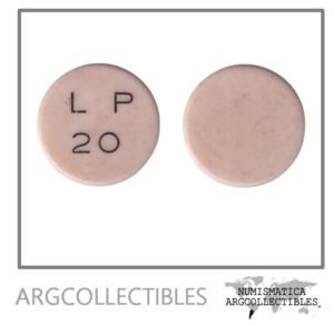 Guatemala Ficha Token Valor 20 Libras Finca la Paz Plastico Rosa