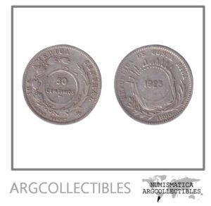 Costa Rica Moneda 50 Centimos 1923-1890 Plata 750 KM-159 VF+