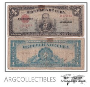 Cuba Billete 1 Peso 1945 P-69f F