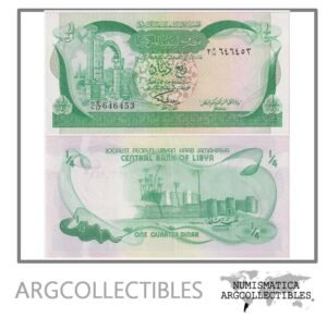 Libia Billete 1/4 Dinars 1981 P-42Ab UNC