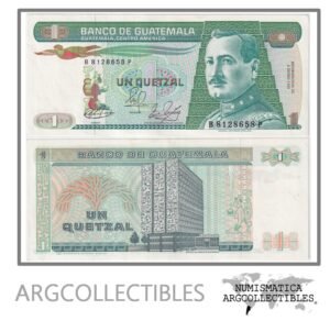 Guatemala Billete 1 Quetzal 1989 P-66/ANG-152 AU (Serie BP)
