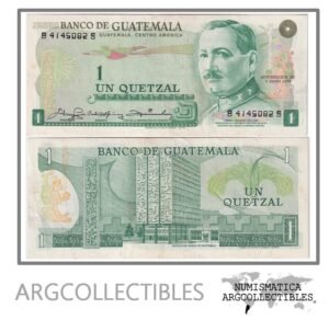 Guatemala Billete 1 Quetzal 1980 P-59c/ANG-104 XF+ (Serie BS)