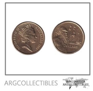 Australia Moneda 2 Dolares 1988 Bronce Reina Elizabeth II KM-101 UNC