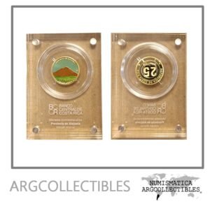 Costa Rica Moneda 25 Colones 2023 Laton Color Provincia de Alajuela Proof